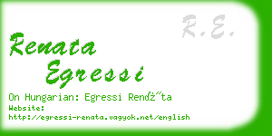 renata egressi business card